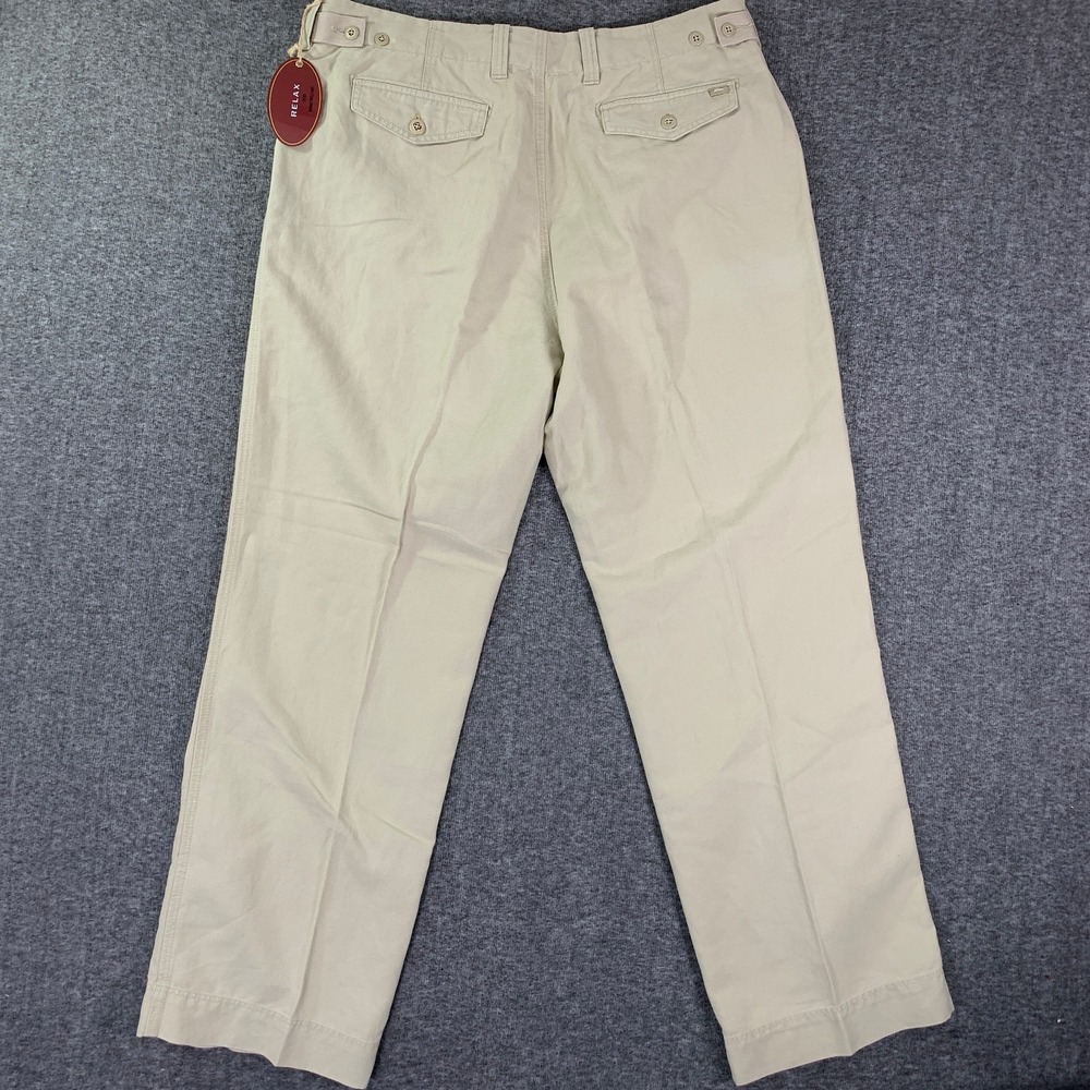 Tommy Bahama Pants Men 38x33 Beige Linen Relax Nomad Twill Trousers Casual NEW - Picture 10 of 12